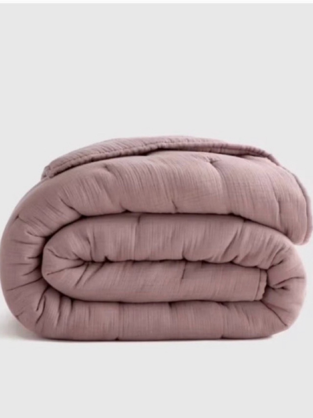 Quince Cotton Gauze Dream Quilt in fig- Full/Queen